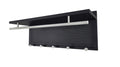 Esyspot Metal Powder Coating Hook Wall Mounted With Shelf Black Bedroom Contemporary Metal Chrome,Metal