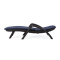 Mikael Chaise Lounge With Cushion Dark Brown Polypropylene