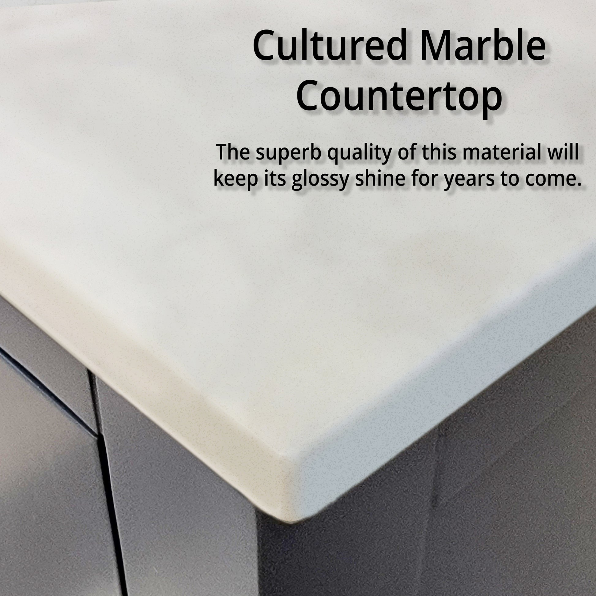 Dark Grey Double Bath Vanity 84 In. W X 22 In. D, With Cultured Marble Top Dark Grey Plywood Wood