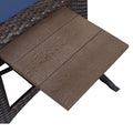 Outdoor Recliner Chair,Separate Adjustment Mechanism Pe Wicker Adjustable Reclining Lounge Chair And Removable Soft Cushion,Modern Armchair And Ergonomic For Home, Sunbathing Or Relaxation Navy Blue Yes Navy Blue Garden & Outdoor Modern Rattan Metal