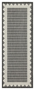 Sunshine Gc Har2014 Anthracite 7 Ft. 10 In. X 10 Ft. 3 In. Indoor Outdoor Area Rug Anthracite Polyester Polypropylene