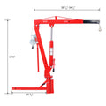 500Lb Pickup Truck Hydraulic Pwc Dock Jib Engine Hoist Crane Hitch Mount Lift 2