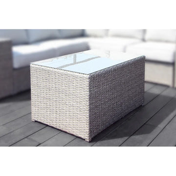 Fully Assembled Coffee Table No Sectional Grey Mix Rust Resistant Frame Stain Resistant Cushions Garden & Outdoor Modern Sofa Seating Groups Wicker Wicker