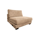 Bella Tan Corduroy U Shaped 3 Piece Sectional Tan Wood Corduroy 3 Seat