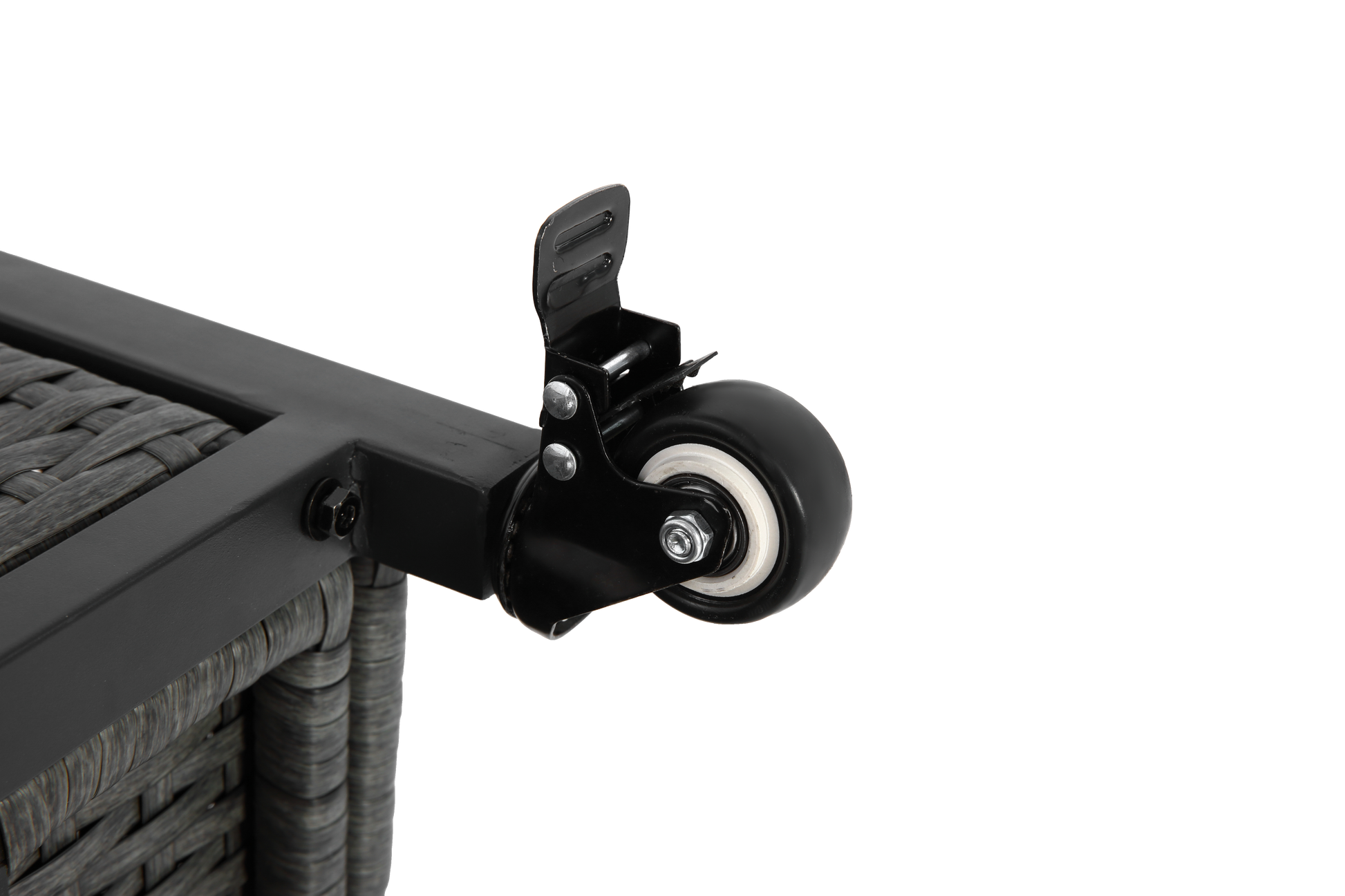 Large Bar Cart,Outdoor Kitchen Wicker Island Rolling Cart & Storage Cabinet, Wheels And Stainless Steel Extended Table Top, Side Handle For Patio Kitchen Or Bar Cart, Grey No Grey Garden & Outdoor