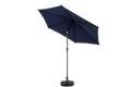 9Ft Outdoor Patio Umbrella Outdoor Table Umbrella With Push Button Tilt And Crank, Market Umbrella 6 Sturdy Ribsdeck, Backyard, Pool Base Not Included Navy Blue Navy Blue Garden & Outdoor Steel
