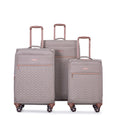 4 Piece Set 16 20 24 28 ,Softshell Suitcase Spinner Wheels Terylene Luggage Sets Carry On Suitcase Luggage Lightweight Durable Suitcase Khaki Khaki Polyester