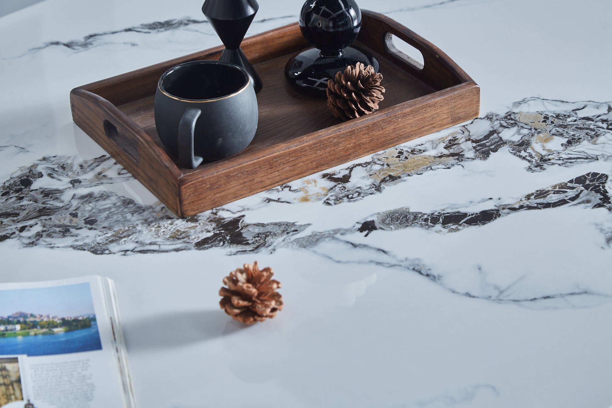 Luxurious Faux Marble Mdf Dinning Table For 6 Or 8, Rectangular 63"L*35.4"W*29.8"H, Thick And Solid Stainless Steel Legs Modern, Sturdy And Du Rable, Easy To Assemble For Kitchen Living Room Meeting White Gray Seats 6 Ergonomic Kitchen