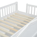 Twin Size House Loft Bed With Ladder And Wardrobe White Twin White Solid Wood