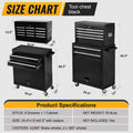 High Capacity Rolling Tool Chest With Wheels And Drawers, 8 Drawer Tool Storage Cabinet Black Iron