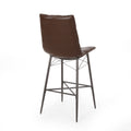 Bar Stool Dark Brown Pu