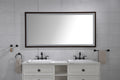 Bathroom Led Mirror Is Multi Functional And Each Function Is Controlled By A Smart Touch Button. Brown Aluminium