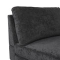 Chaise Lounge Black Fabric 1 Seat