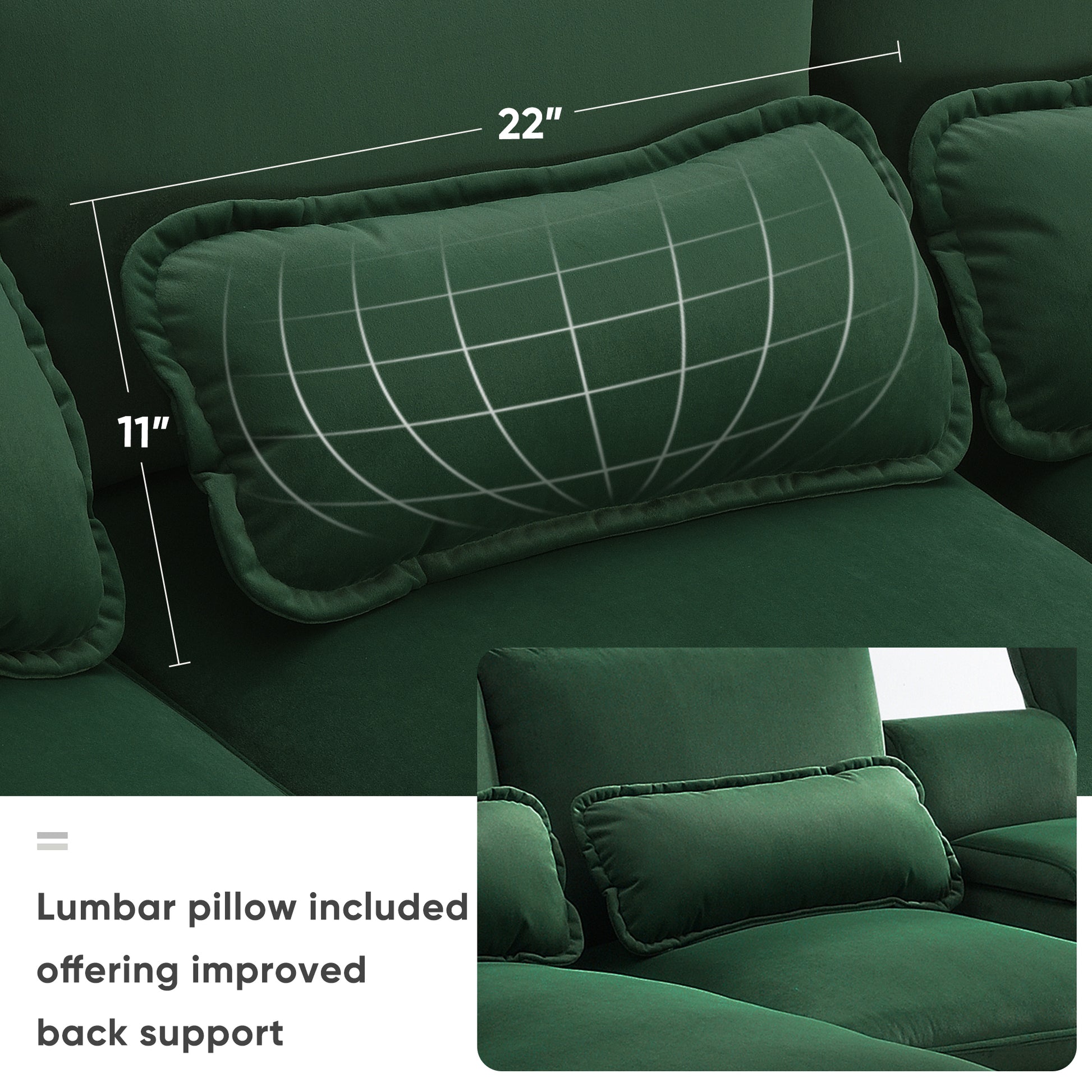 123*55" Modern U Shaped Sofa With Console,Cupholders And Usb Ports,6 Seat Upholstered Symmetrical Indoor Furniture,Sleeper Couch Set With Chaise For Living Room,Apartment,5 Colors Green Velvet 6 Seat