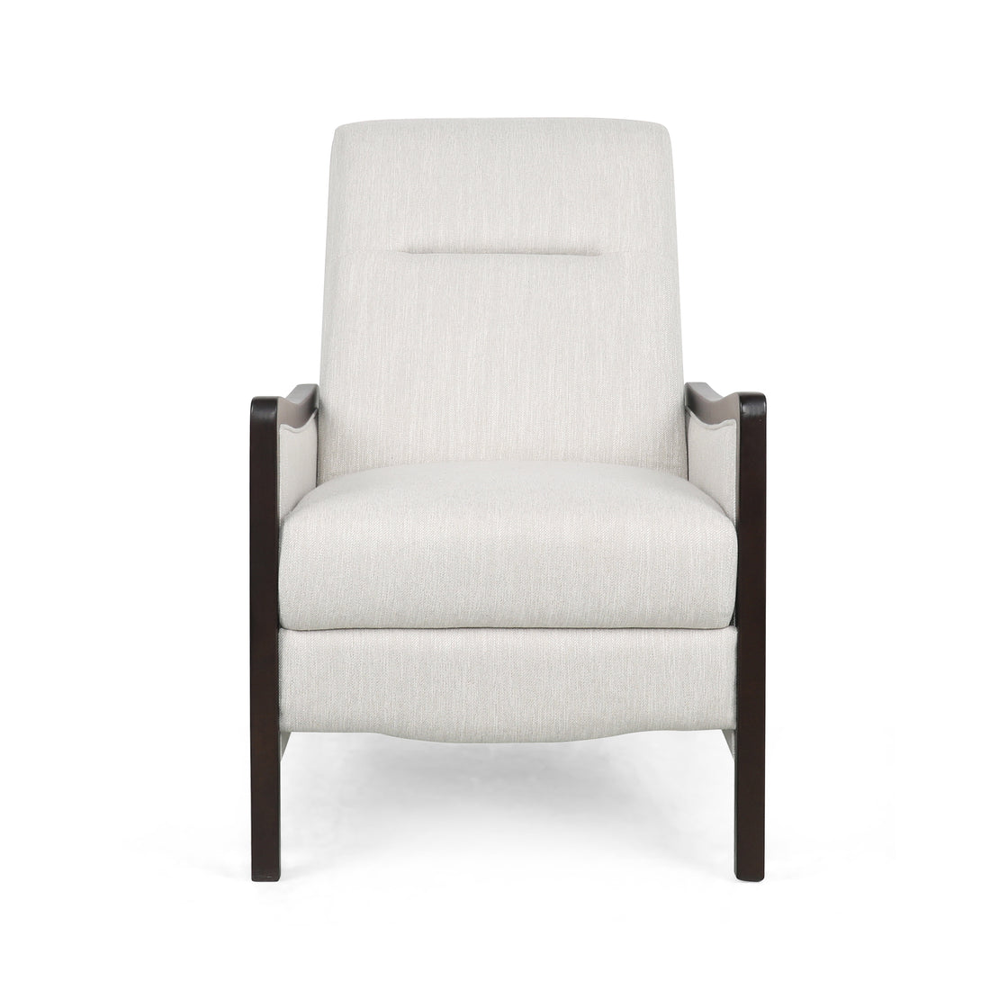 Recliner Chair Beige Fabric