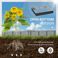 Outsunny 8.5' X 3' X 1' Raised Garden Bed, Galvanized Metal Planter Box For Vegetables Flowers Herbs, Dark Gray Dark Gray Steel