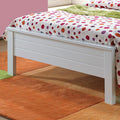 White Twin Bed Box Spring Not Required Twin White Wood White Bedroom Wood