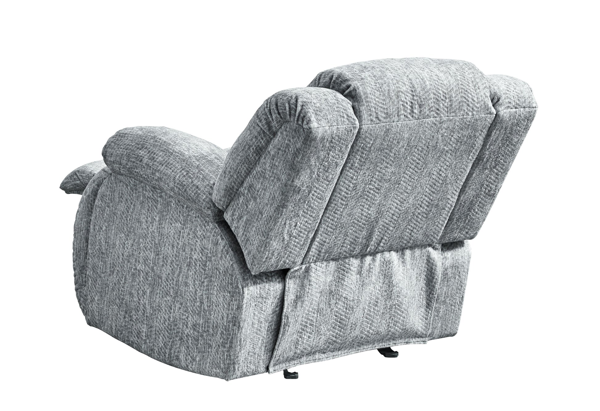 Stonic Grey Glider Recliner Gray Fabric