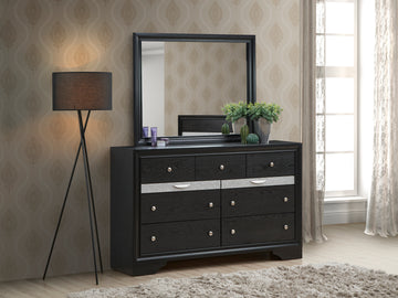 Madrid G02350 D Dresser Black Wood