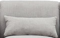 84.60 Inches Long, Corduroy Sofa Fabric, With 4 Matching Toss Pillows And 3 Seater Couch For Modern Living Room Gray Corduroy 3 Seat