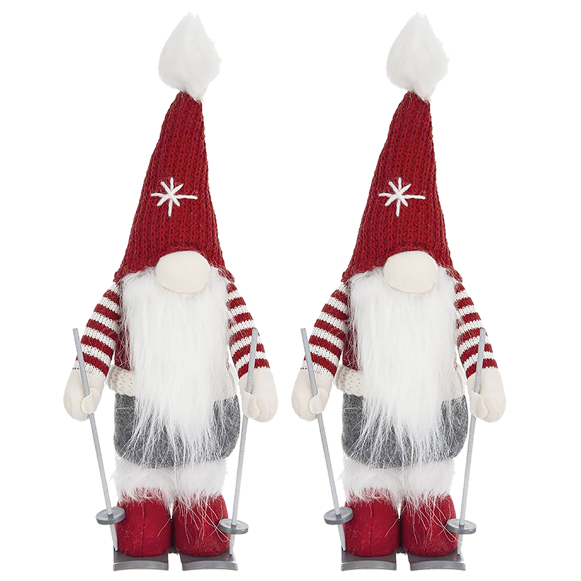 2Pcs Christmas Gnomes Decorations, Christmas Table Home Ornaments For Holiday Party Gifts Multicolor Polyester