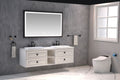 Bathroom Led Mirror Is Multi Functional And Each Function Is Controlled By A Smart Touch Button. Brown Aluminium