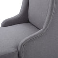 Dining Chair Light Grey Fabric