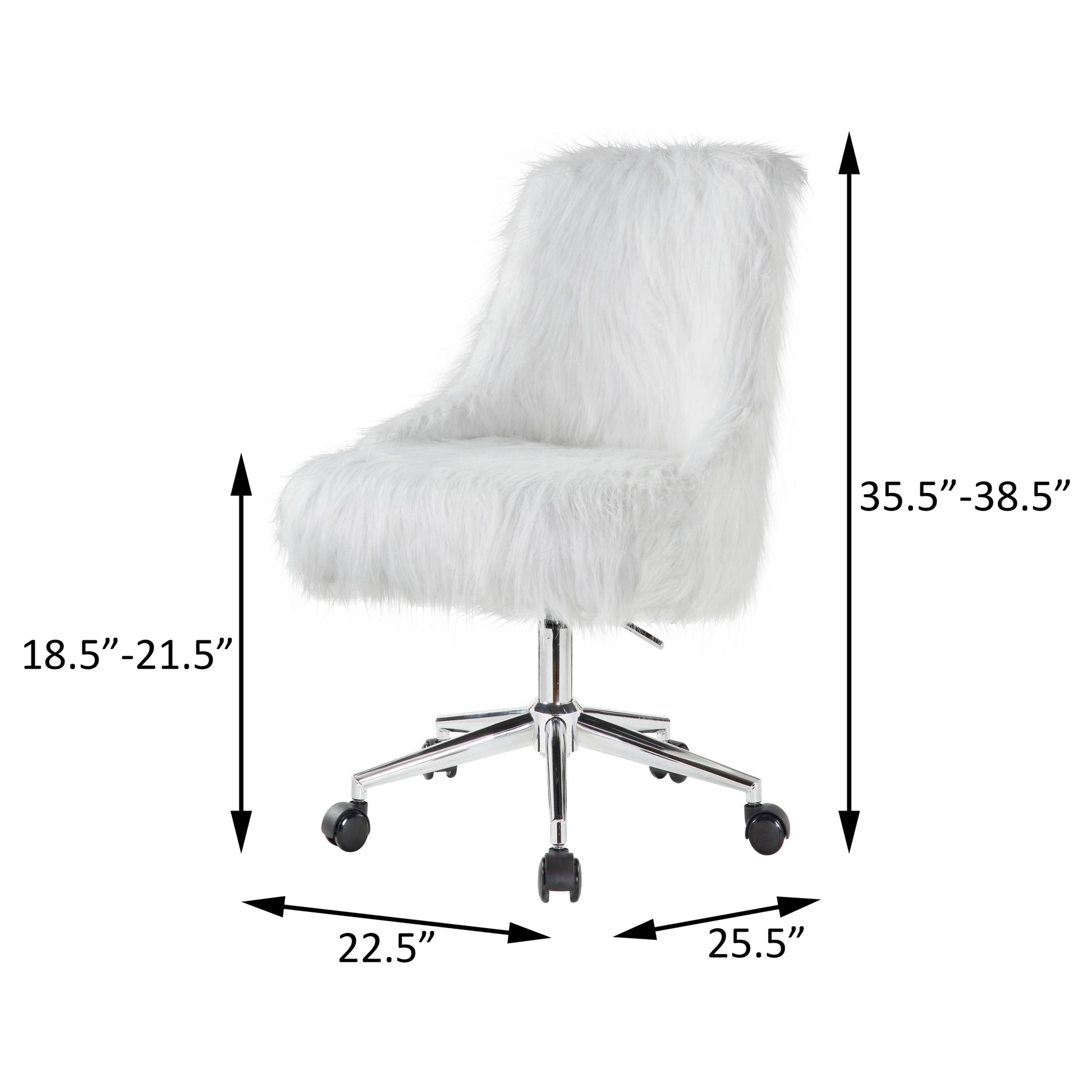 White And Chrome Swivel Office Chair Solid White Silver Office Rectangular Luxury Office Chairs Solid Back Swivel Fabric Metal