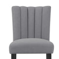 Vhong Grey Bar Stool Gray Rubber Wood