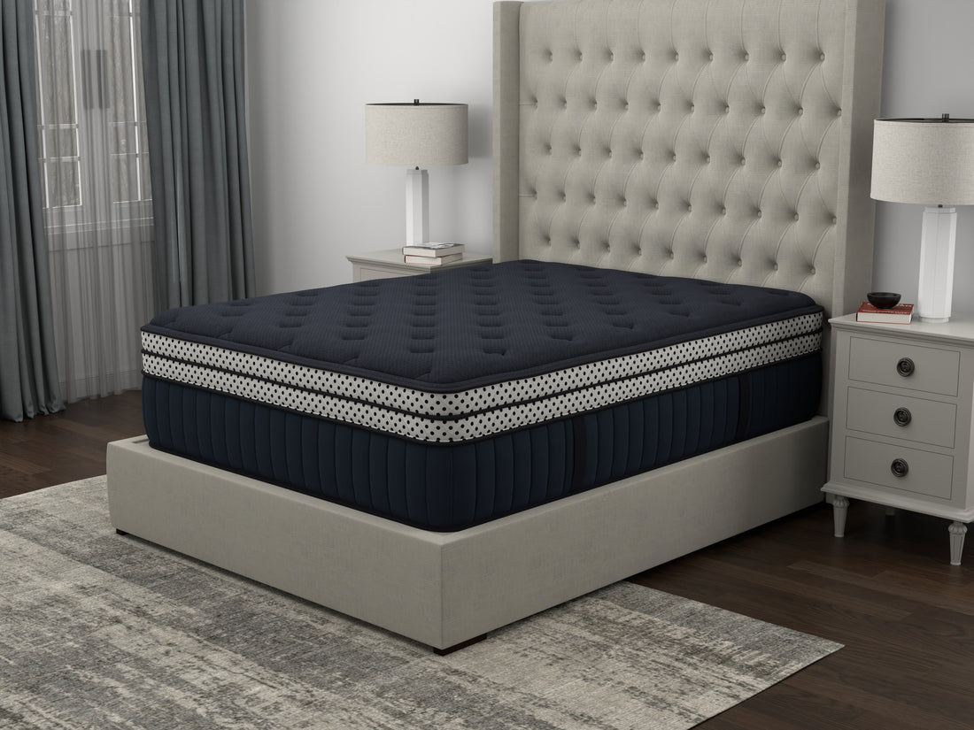 Wink Blue 17" Double Box Top Twinxl Mattress Blue Memory Foam And Polyurethane Foam Fabric Twin Xl