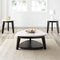 Francis White Marble Top End Table White White Marble