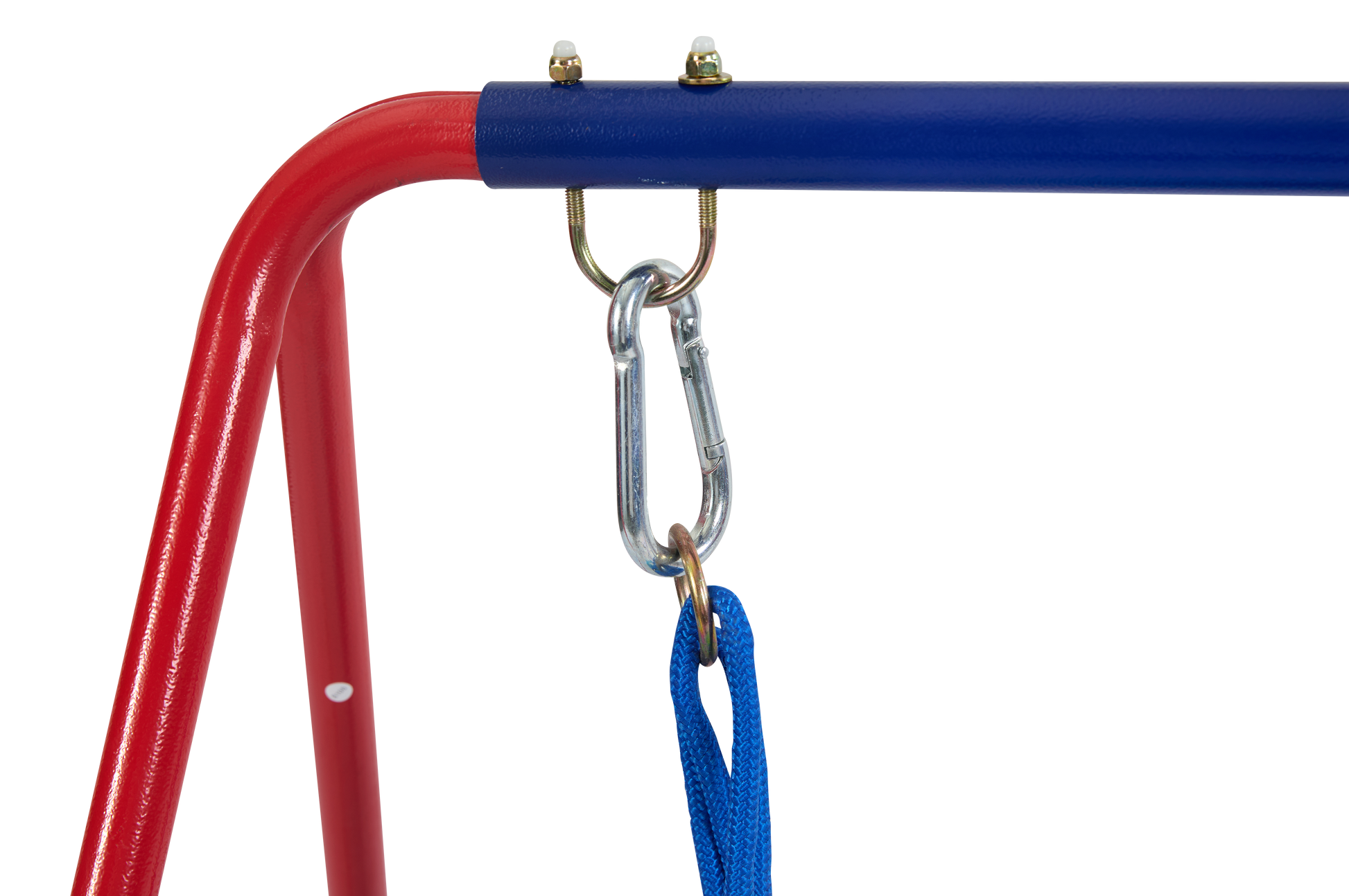 Xns067B Green And Blue Interesting 2 In 1 Baby Swing Mental Plastic Safe Swing Set 110Lbs For Outdoor Playground For Age 3 Blue Red Steel