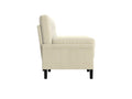 Ivory Corduroy Sectional Sofa: Convertible 3 Seater Sofa, L Shaped Sofa, And Bed Ivory Velvet Metal Primary Living Space Medium Soft Loose Back Pillow Top Arms Foam Fabric Metal 3 Seat