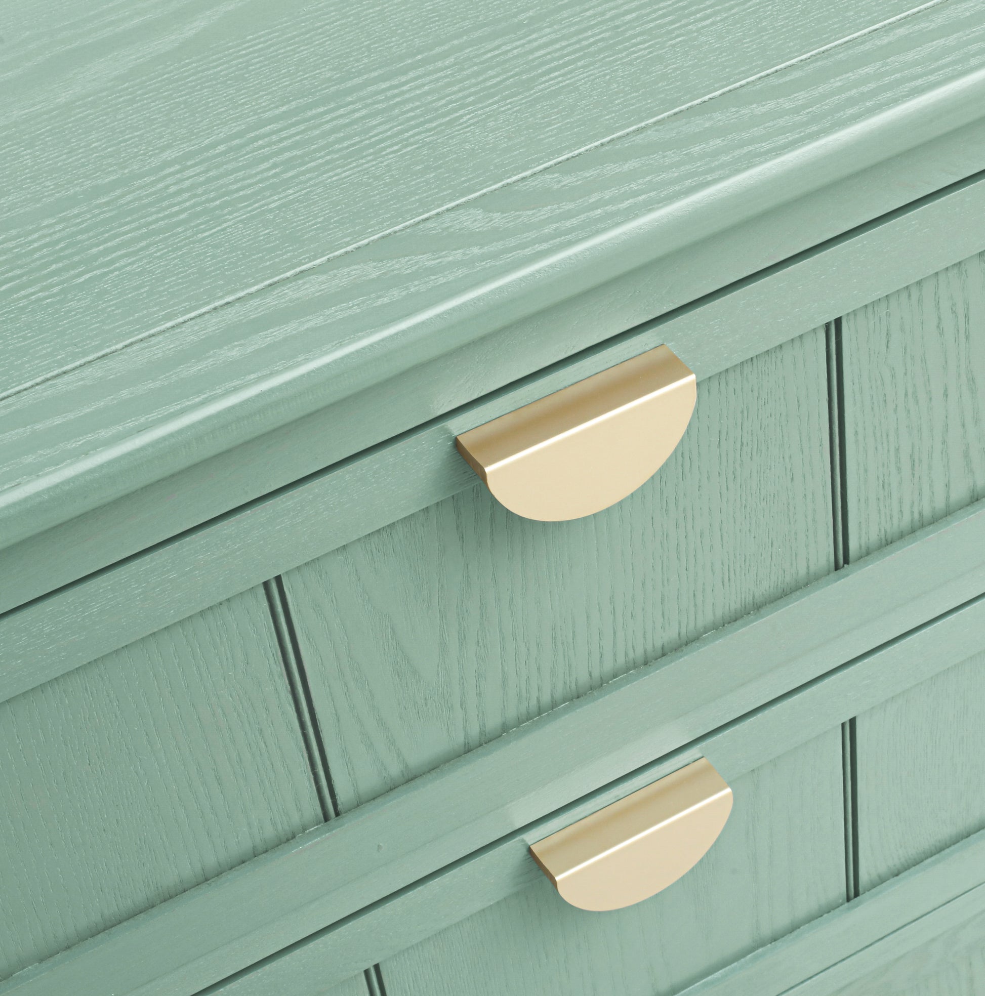 3 Drawer Cabinet, American Furniture,Suitable For Bedroom, Living Room, Study Light Green Mdf