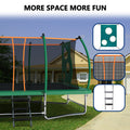 10X16Ft Outdoor Square Trampolines For Kids Adults Long Rectangular Tumbling Trampoline Green Steel