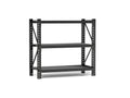 3 Tier Industrial Shelving Rack 47In, Heavy Duty Steel Shelving Unit Adjustable, 51.2