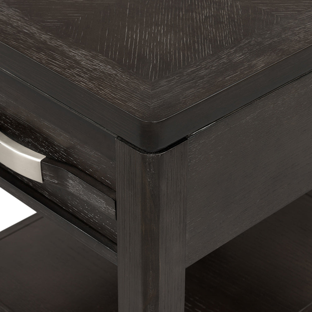 24X20X25" End Table Brown Mdf