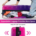 Hardshell Luggage Sets 3 Piece Gradient Color Expandable Suitcase With Spinner Wheels And Tsa Lock Lightweight 20