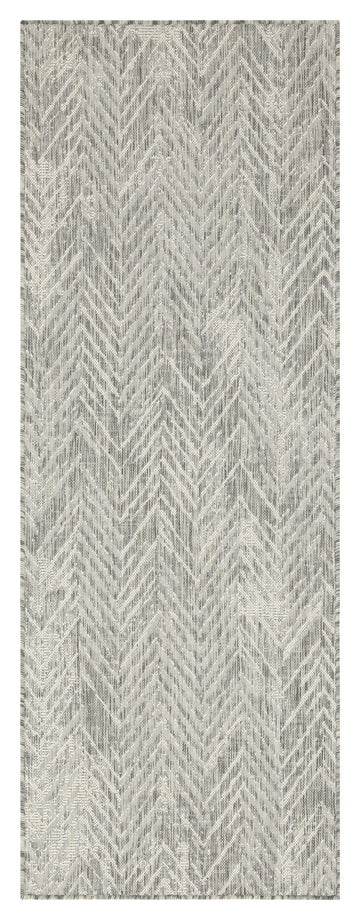 Sunshine Gc Har2012 Silver 2 Ft. 7 In. X 7 Ft. 3 In. Indoor Outdoor Area Rug Silver Polyester Polypropylene