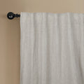 Newport Unlined Window Curtains For Bedroom, Linen Curtains For Living Room, 108 Inches Long Curtains For Living Room, Greige Greige Linen