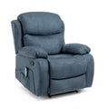 Massage Recliner Charcoal Fabric