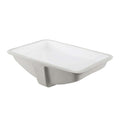 Dax Ceramic Square Single Bowl Undermount Bathroom Basin White Ceramic
