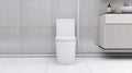 Upflush Toilet For Basement, 600W Macerating Toilet System With Powerful Dual Flush, Elongated 17.25 Ada Comfort, Soft Close Seat, 3 Water Inlets Connect To Sink, Shower, White White Modern Porcelain