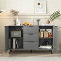 Sideboard Buffet Cabinet With Storage, Wood Coffee Bar Cabinet, 47.2