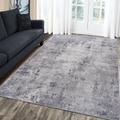 5X7 Light Grey Abstract Non Shedding Living Room Bedroom Dining Home Office Stylish And Stain Resistant Area Rug Light Grey Polyester