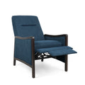 Recliner Chair Navy Blue Fabric