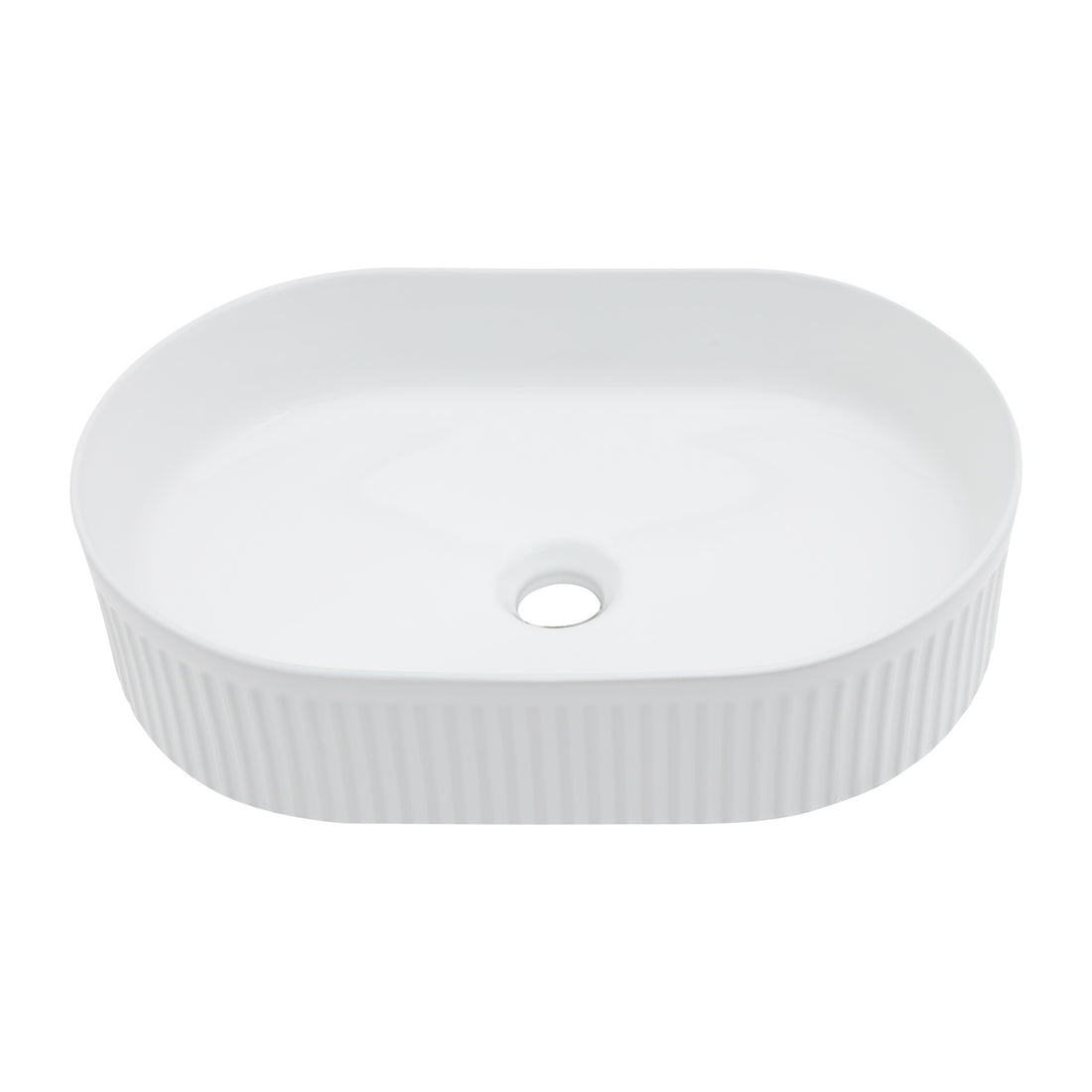 19.31X12.19 Inch White Ceramic Oval Vessel Bathroom Sink White Ceramic