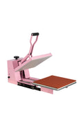 15X15 Manual Heat Press Machine With Slide Out Base Pink Aluminium