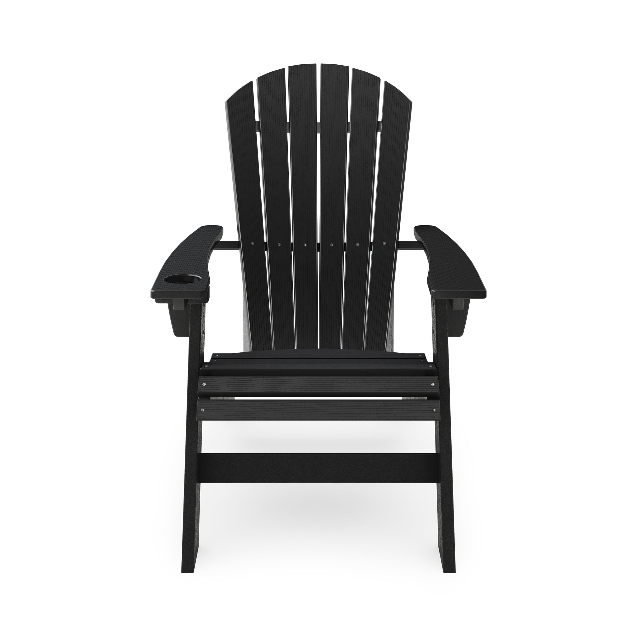 Black Adirondack Chair Sturdy Hdpe Poly Lumber For Poolside, Patio, And Garden Relaxation No Adirondack Black Weather Resistant Frame Garden & Outdoor American Traditional Hdpe Hdpe