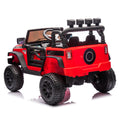 24V Kids Ride On Car W Parents Remote Control,400W Motor,Four Wheel Suspension,Adjustable Speed,Usb,Mp3,Music,Bluetooth,Large Display Screen,Power Display,Portable Handle,Safety Belt For Kids Aged 3 . Red 50 99 Lbs Polypropylene